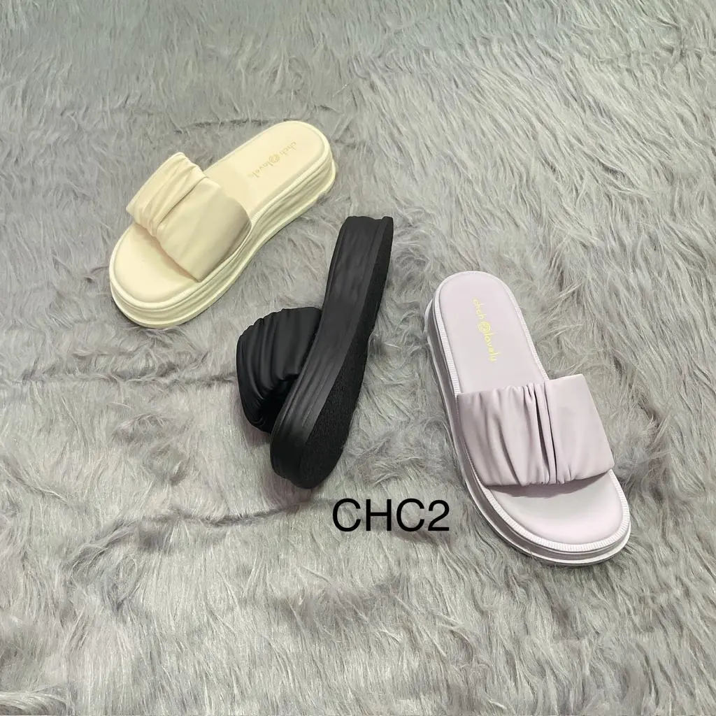 CHC2 - Ruched Slide Slippers (36)