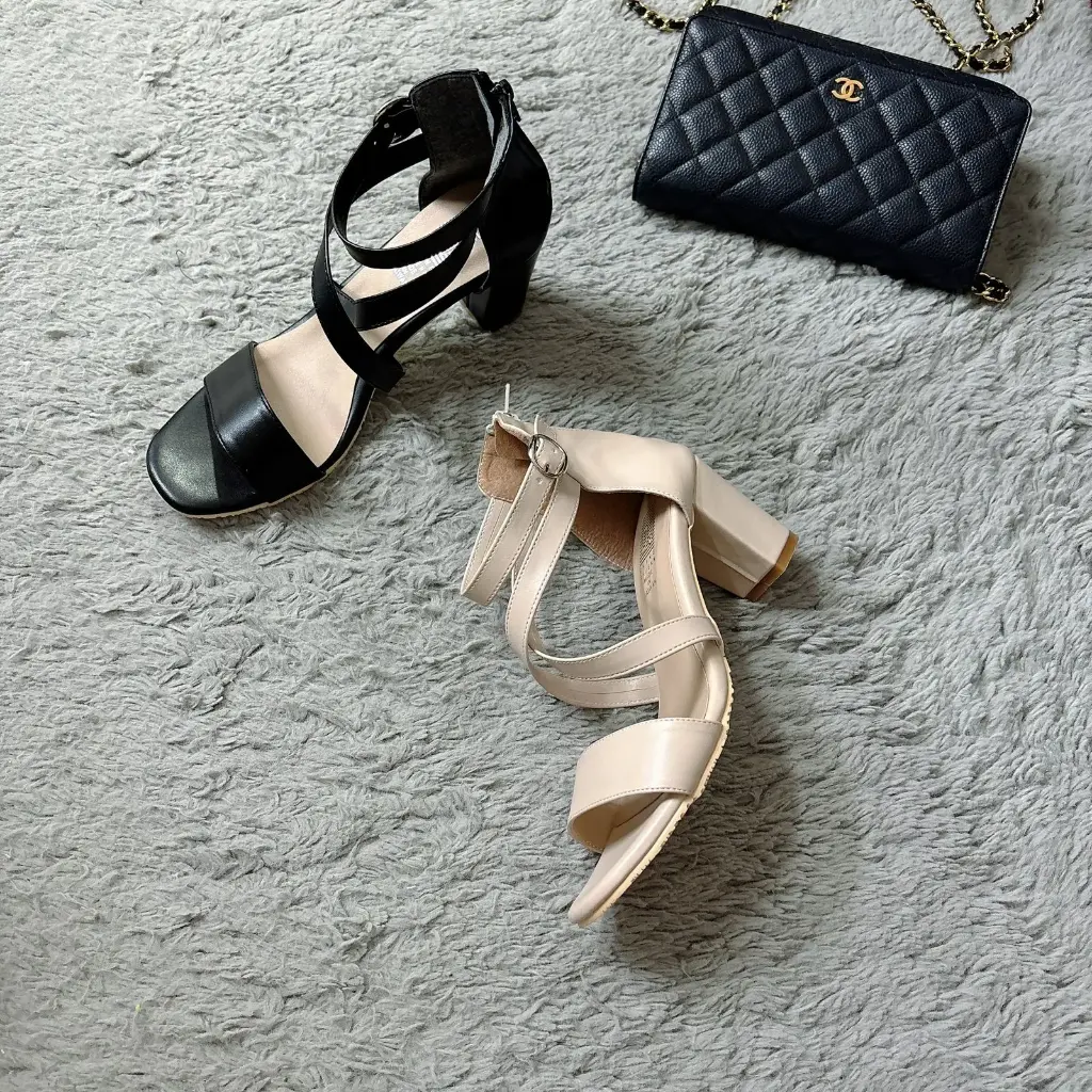 DJ9 - Strappy Block Heels (36)