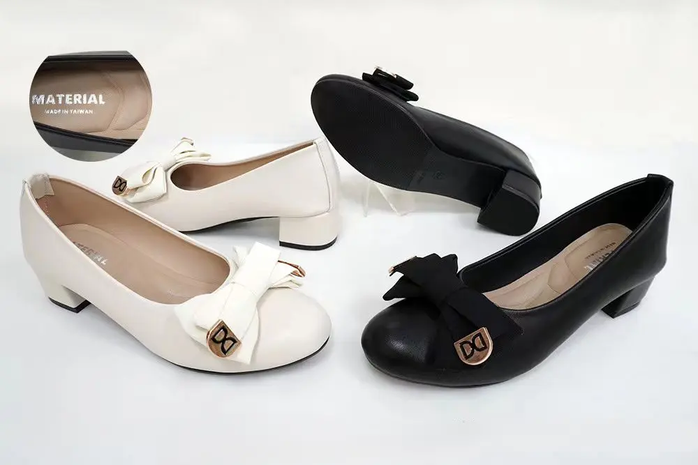 MA39 - Bow-Accent Low Heels
