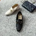 MA44 - Gold-Buckle Loafers