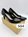 SG4 - Classic Black Pointed-Toe Heels