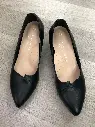T1159 - Classic Black Pointed Heels