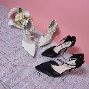 T262-5 - Crystal-Strap Pointed Heels