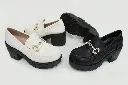 T53106 - Gold-Buckle Chunky Loafers