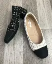 T72511 - Tweed Square-Toe Heels