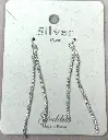 ER025 - 99% Silver Sparkling Dangle Earrings