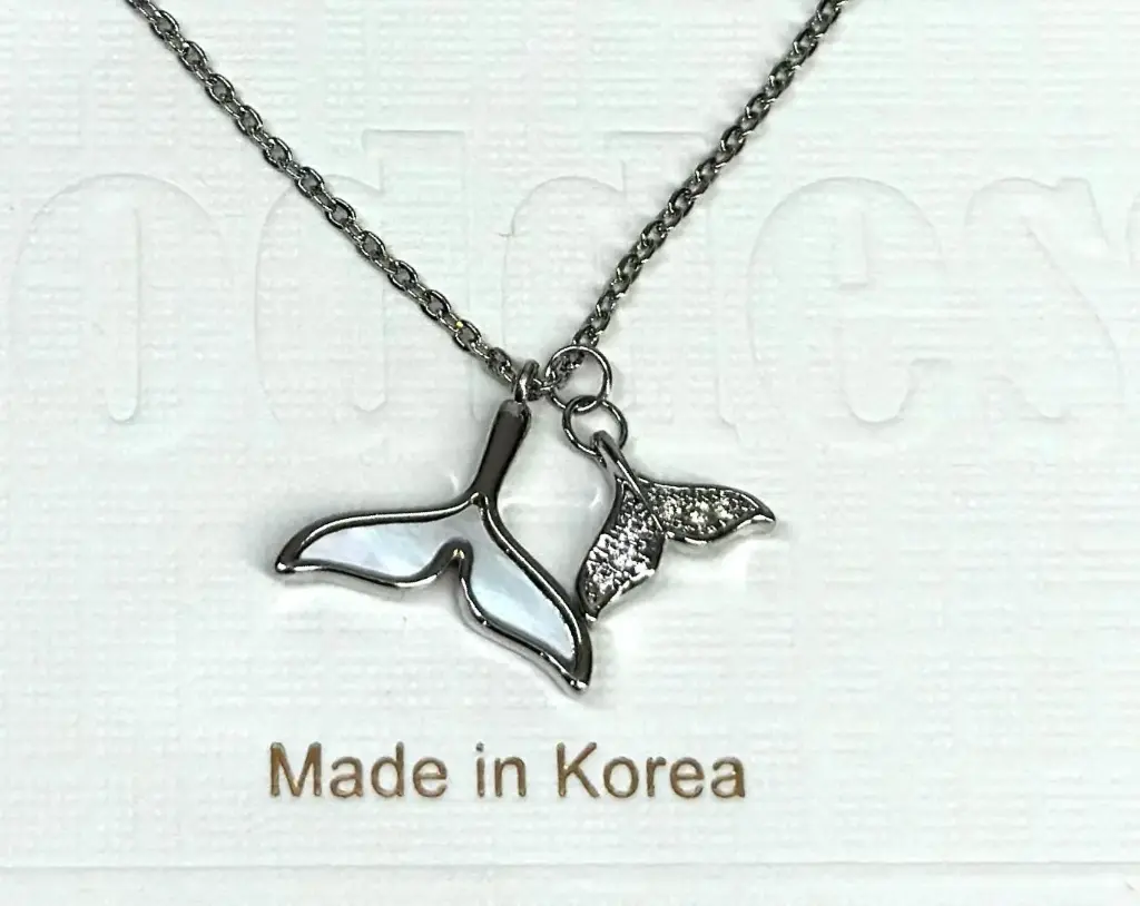 NL018 - Ocean Bliss Stainless Steel Mermaid Tail Necklace