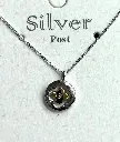 NL002 - Blooming Elegance 925 Sterling Silver Floral Pendant Necklace