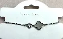 BR062 - Stainless Steel Clover Charm Bracelet