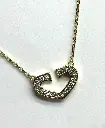 NL008 - 925 Sterling Silver Open Heart Necklace