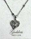 NL009 - 925 Sterling Silver Heart Pendant Necklace