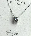 NL084 - 925 Sterling Silver Moissanite Solitaire Pendant Necklace 