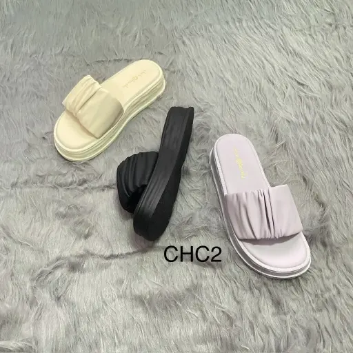 CHC2 - Ruched Slide Slippers