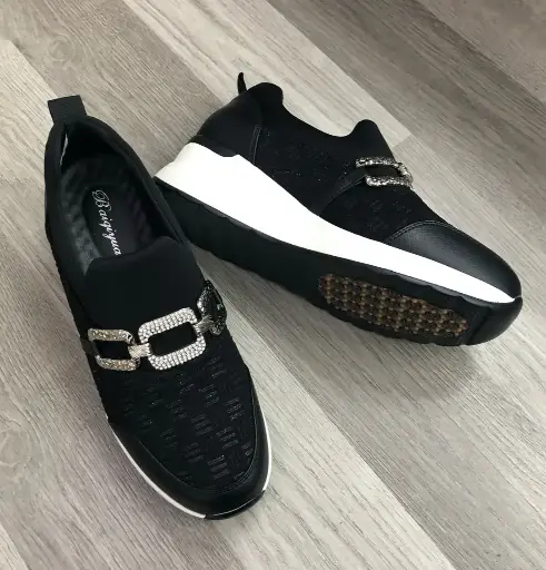KR1 - Crystal-Embellished Slip-On Sneakers