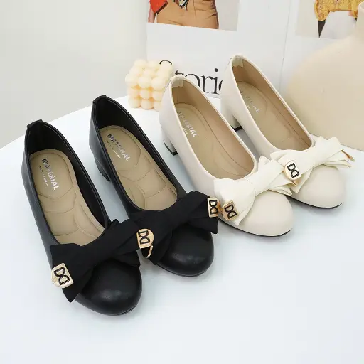 MA39 - Bow-Accent Low Heels