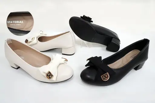 MA39 - Bow-Accent Low Heels