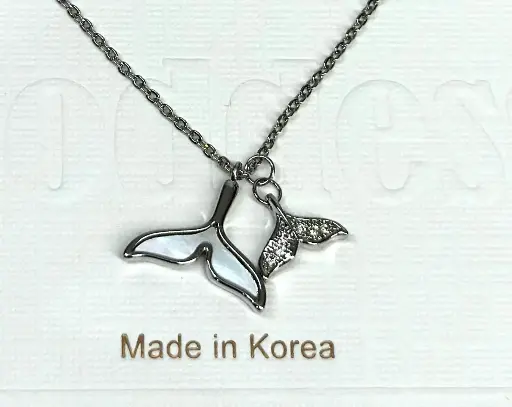 NL018 - Ocean Bliss Stainless Steel Mermaid Tail Necklace
