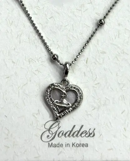 NL009 - 925 Sterling Silver Heart Pendant Necklace